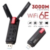 RTL8832CU Wireless Network Card AX3000 Tri-Band WiFI 6E USB WiFi Adapter support WPA3 Driver Free 3000 mbps wifi usb dongle