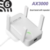 Wifi 6 AX3000Mbps Long Range Wifi Repeater 2.4GHz&5GHz Dual Band Wireless Wifi Extender