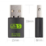 AC600 2 in one wifi and bluetooth combo usb adapter