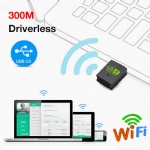 300Mbps free driver wifi usb adapter 802.11n wireless network card wifi dongle for PC